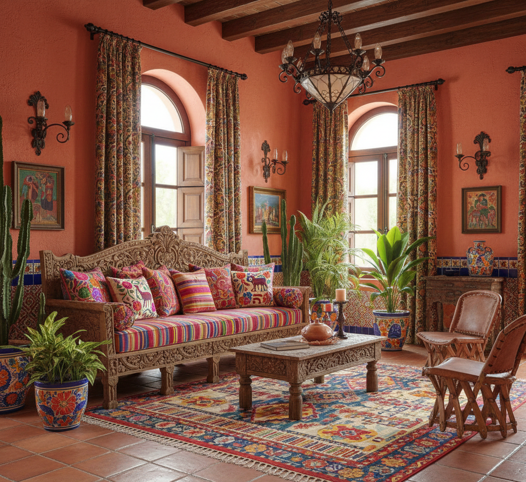 Modern Mexican Interior Design Livingroom