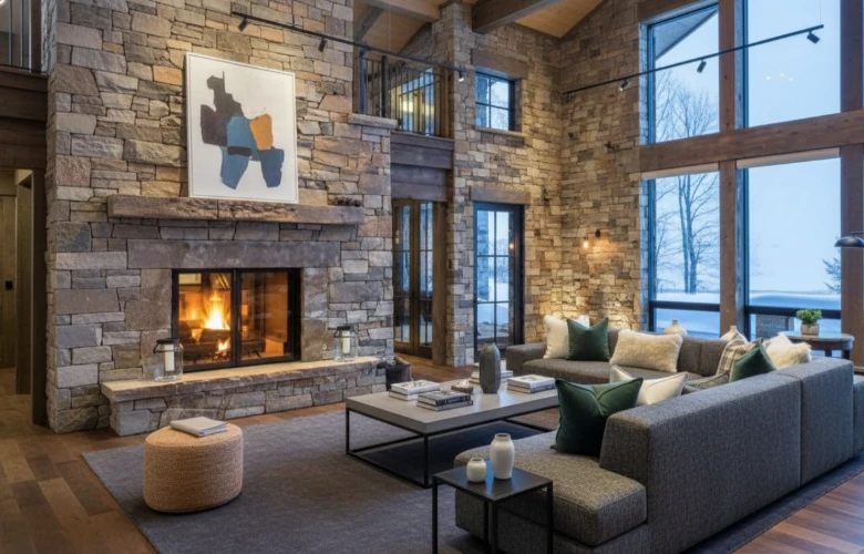 modern cabin interior design style