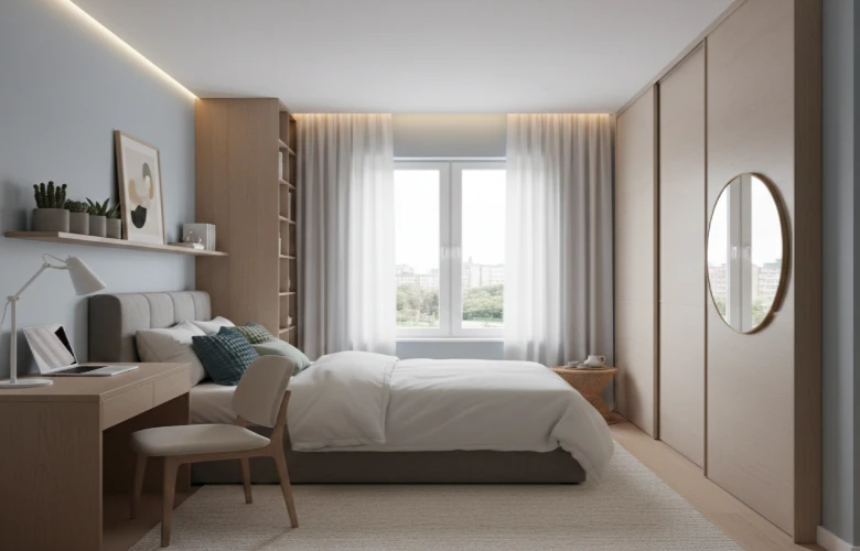 small bedroom interior design layout idea