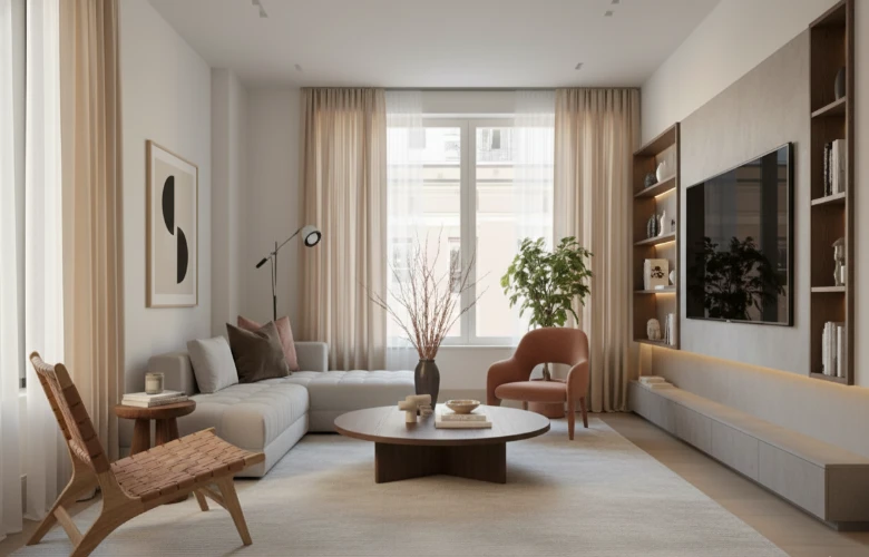 Interior design in room living