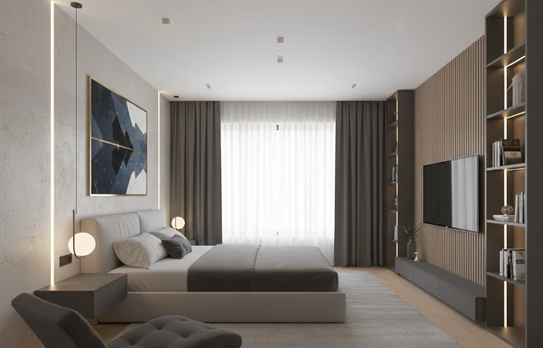 Interior design in room style
